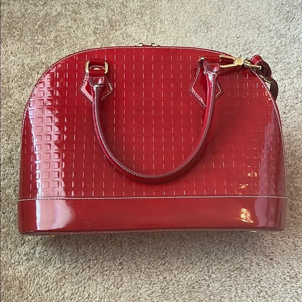 Arcadia Patent Leather Dome Purse - Picture 1 of 13